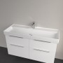 Villeroy & Boch Taro Waschtisch 120 cm mit CeramicPlus Beschichtung, 1 Hahnloch, ohne Überlauf