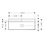hansgrohe Xevolos E Lavabo 120 x 48 cm con foro per rubinetto senza troppo pieno