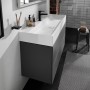 hansgrohe Xevolos E Lavabo 120 x 48 cm con foro per rubinetto senza troppo pieno - vista dettagliata