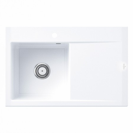 Villeroy & Boch Subway Style 45 Einbauspüle, Ablaufgarnitur mit Excenterbetätigung, Becken links