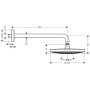 hansgrohe Raindance Select S Kopfbrause 240 2jet mit Brausearm - Detailansicht