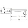 Duravit Tulum Wanneneinlauf mit runder Rosette
