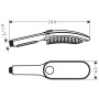 hansgrohe DogShower Hundebrause 150 3 Strahlarten Select - technische Ansicht
