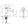 Robinet de lavabo monocommande hansgrohe Finoris 110 avec bonde Push-Open - photo produit