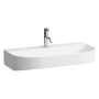 Évier encastrable LAUFEN Sonar 80 x 42 cm, 1 trou de robinet sans trop-plein