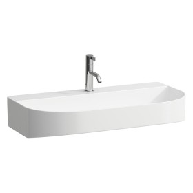 Évier encastrable LAUFEN Sonar 80 x 42 cm, 1 trou de robinet sans trop-plein