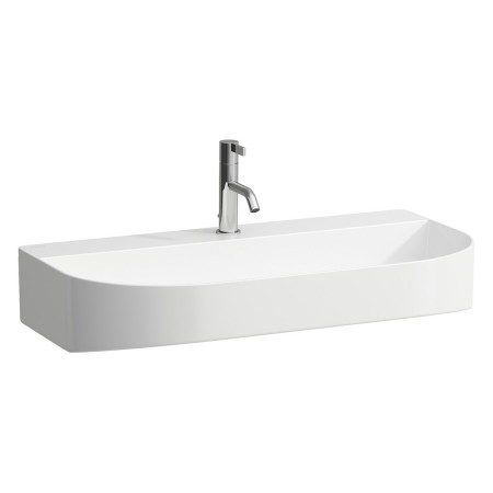 Évier encastrable LAUFEN Sonar 80 x 42 cm, 1 trou de robinet sans trop-plein