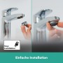 hansgrohe Pulsify E Pomme de douche à main en forme de bâton 100 1 jet EcoSmart+ - vue détaillée