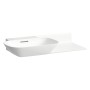 Lavabo encastrable LAUFEN INO 90 x 45 cm avec étagère à droite, sans trou de robinet