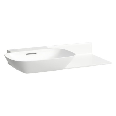 Lavabo encastrable LAUFEN INO 90 x 45 cm avec étagère à droite, sans trou de robinet