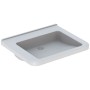 Lavabo Geberit Renova Comfort Square 65 cm, accessible, sans trou de robinet ni trop-plein