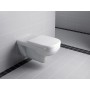 Geberit Renova Comfort WC sospeso con scarico a pavimento, Rimfree, angolare - vista dettagliata