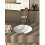 Lavabo encastrable rond Geberit VariForm - vue détaillée