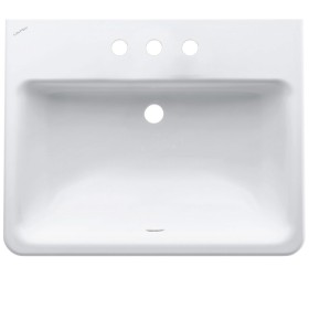 Vasque encastrée LAUFEN PRO S 56 cm du dessus avec 3 trous de robinet et trop-plein