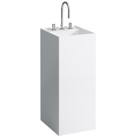 Vasque LAUFEN Kartell 37,5 x 43,5 cm, sur pied avec 3 trous de robinet