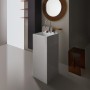 Vasque LAUFEN Kartell 37,5 x 43,5 cm, sur pied avec 3 trous de robinet - vue technique