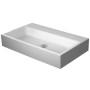 Lavabo Duravit Vero Air brossé sans trou de robinet 80 x 47 cm, sans trop-plein