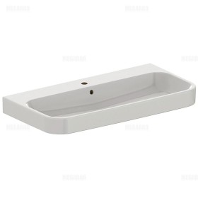 Duravit Happy D.2 Meuble-lavabo 100 cm brossé, avec 1 trou pour robinet