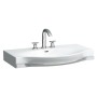 Vasque LAUFEN Palace 90 cm avec trop-plein et 3 trous de robinet, avec porte-serviettes