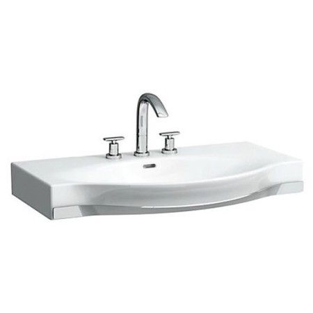Vasque LAUFEN Palace 90 cm avec trop-plein et 3 trous de robinet, avec porte-serviettes