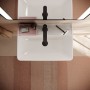 hansgrohe Xanuia Q Lavabo Compact 550/370 avec trou pour robinet et trop-plein, SmartClean - vue technique
