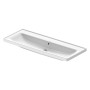 Lavabo Duravit D-Neo 120,5 cm, sans trou de robinet, avec trop-plein