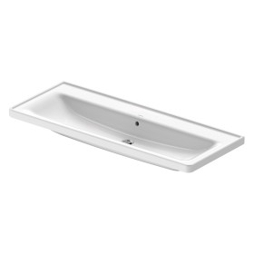 Lavabo Duravit D-Neo 120,5 cm, sans trou de robinet, avec trop-plein