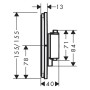 Thermostat encastré hansgrohe ShowerSelect Comfort E pour 1 consommateur - photo produit