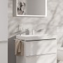 Robinet de lavabo monocommande hansgrohe Tecturis E 110 économiseur d'eau+ avec vidage à tirette - vue détaillée