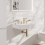 Robinet de lavabo hansgrohe Tecturis E 3 trous 150 économie d'eau+ avec bonde Push-Open - vue détaillée