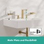 Robinet de lavabo hansgrohe Tecturis E 3 trous 150 économie d'eau+ avec bonde Push-Open - vue technique