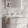 Robinetterie de lavabo monocommande hansgrohe Tecturis E 150 Fine CoolStart économie d'eau+ avec bonde - vue détaillée