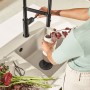 Lavello incasso Villeroy & Boch Subway Style 45 FLAT, scarico con azionamento manuale, vasca a destra - vista dettagliata