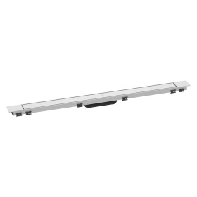 hansgrohe RainDrain Match Plus Fertigset Duschrinne 100 cm mit höhenverstellbarem Rahmen