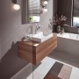 Robinet de lavabo monocommande hansgrohe Vivenis 210 avec vidage à tirette, avec bec pivotant - vue technique