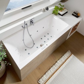 Villeroy & Boch Subway 3.0 Duo Badewanne 170 x 75 cm, Combipool Comfort, Technik Position 1