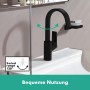 Robinet de lavabo monocommande hansgrohe Vivenis 210 avec bonde à tirette, avec bec pivotant - photo produit