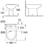 GROHE Bau Keramik Standbidet - technische Ansicht