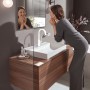 Robinet de lavabo monocommande hansgrohe Vivenis 210 avec vidage à tirette, avec bec pivotant - vue détaillée