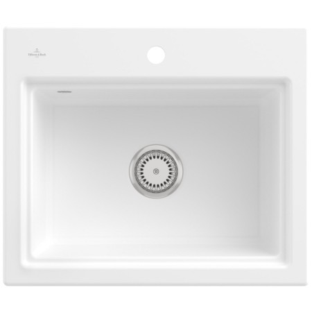 Lavello incasso Villeroy & Boch Subway Style 60 S, scarico con azionamento manuale, con griglia di scolo