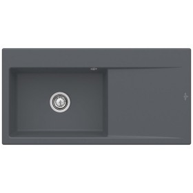 Villeroy & Boch Subway Style 60 FLAT flächenbündige Spüle, Ablaufgarnitur mit Handbetätigung, Becken links