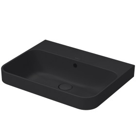 Vasque à poser Duravit Happy D.2 Plus 60 cm anthracite mat, avec trop-plein, sans trou de robinet