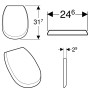 Geberit Corso Urinal-Deckel - Detailansicht