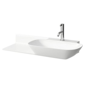 Lavabo encastrable LAUFEN INO 90 x 45 cm avec tablette à gauche, sans trop-plein