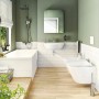 VitrA Integra Waschtisch 65 cm, ohne Überlaufloch, 1 Hahnloch mittig - technische Ansicht