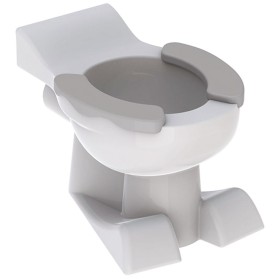 Geberit Bambini WC da terra per bambini con sedili, scarico a pavimento