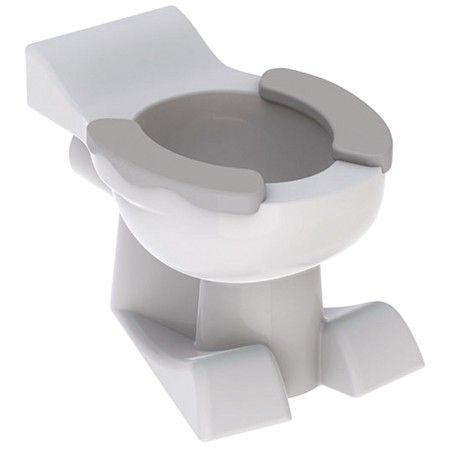 Geberit Bambini WC da terra per bambini con sedili, scarico a pavimento