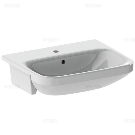 Lavabo encastré à moitié Duravit DuraStyle 55 cm, avec 1 trou de robinet