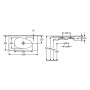 Villeroy & Boch Antao Schrankwaschtisch 100 x 50 cm, mit verdecktem Überlauf