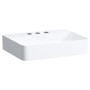 Lavabo à poser LAUFEN Val 55 x 42 cm avec 3 trous de robinet, sans trop-plein